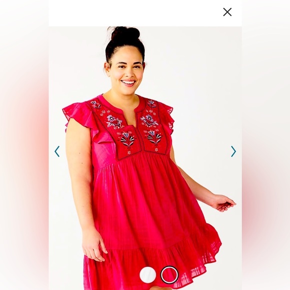 somoma goods for life Dresses & Skirts - 𝅺Womens Sonoma goods for life Embroidered tiered dress. Berry Blossom 2x. New